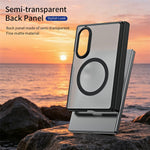 Til Samsung Galaxy Z Fold8 cover hårdt PC mat telefoncover med indbygget hærdet glasfilm
