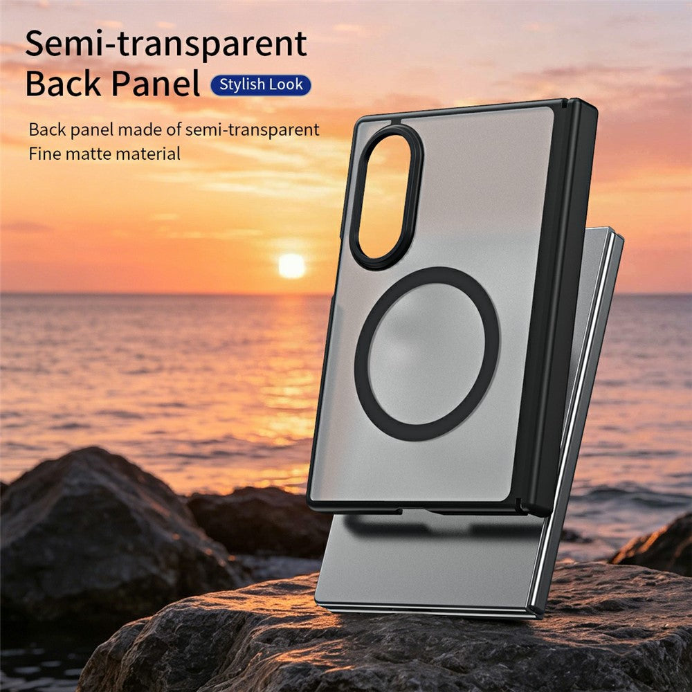 Til Samsung Galaxy Z Fold8 cover hårdt PC mat telefoncover med indbygget hærdet glasfilm