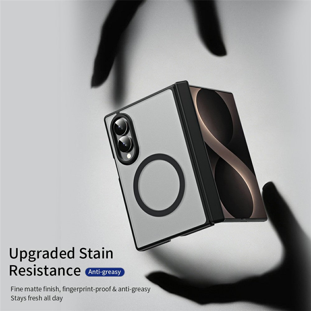 Til Samsung Galaxy Z Fold8 cover hårdt PC mat telefoncover med indbygget hærdet glasfilm