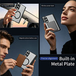 Til Samsung Galaxy Z Fold8 cover hårdt PC mat telefoncover med indbygget hærdet glasfilm