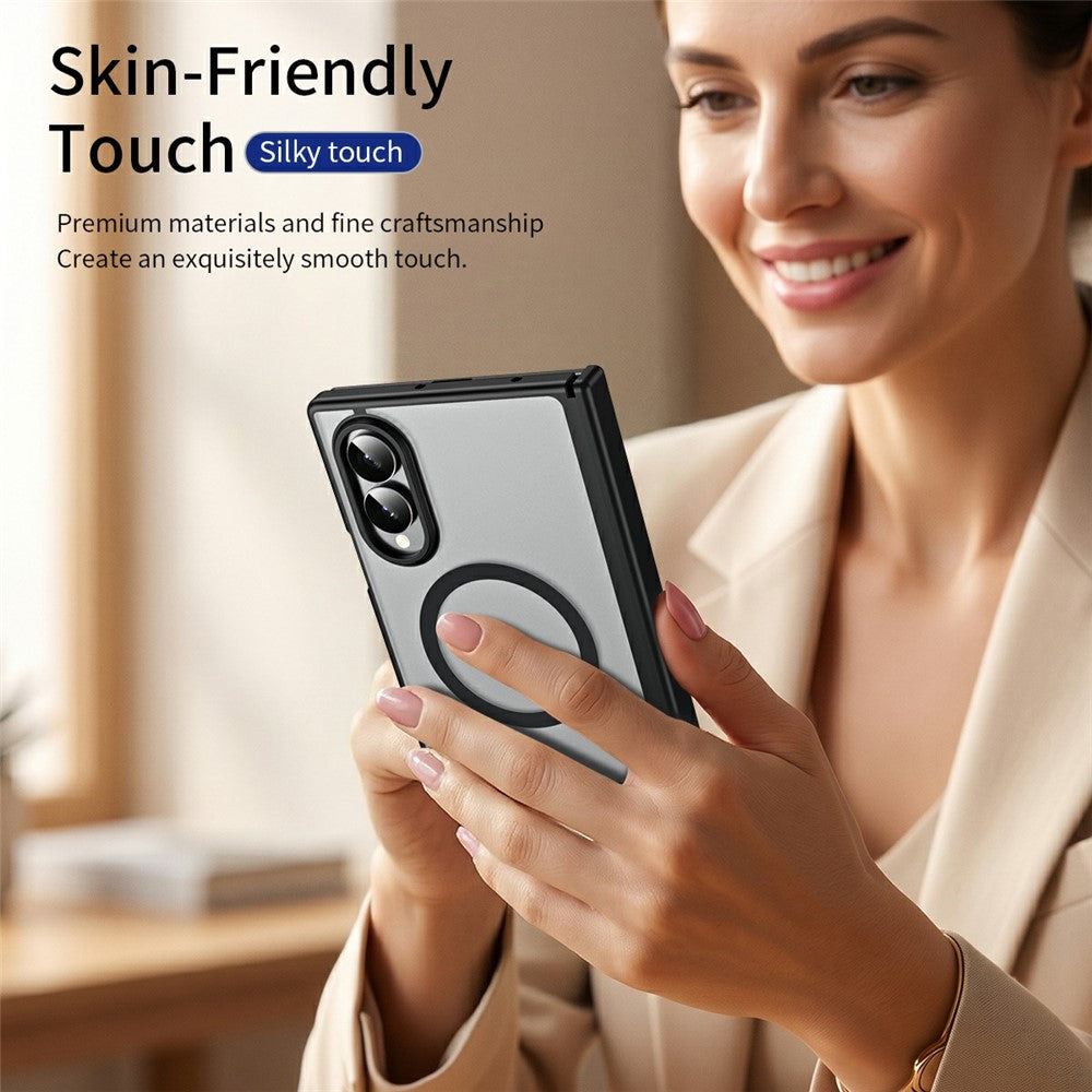 Til Samsung Galaxy Z Fold8 cover hårdt PC mat telefoncover med indbygget hærdet glasfilm