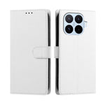 For Xiaomi 17T Case Silk Texture PU Leather Wallet Flip Stand Phone Cover with Wrist Strap