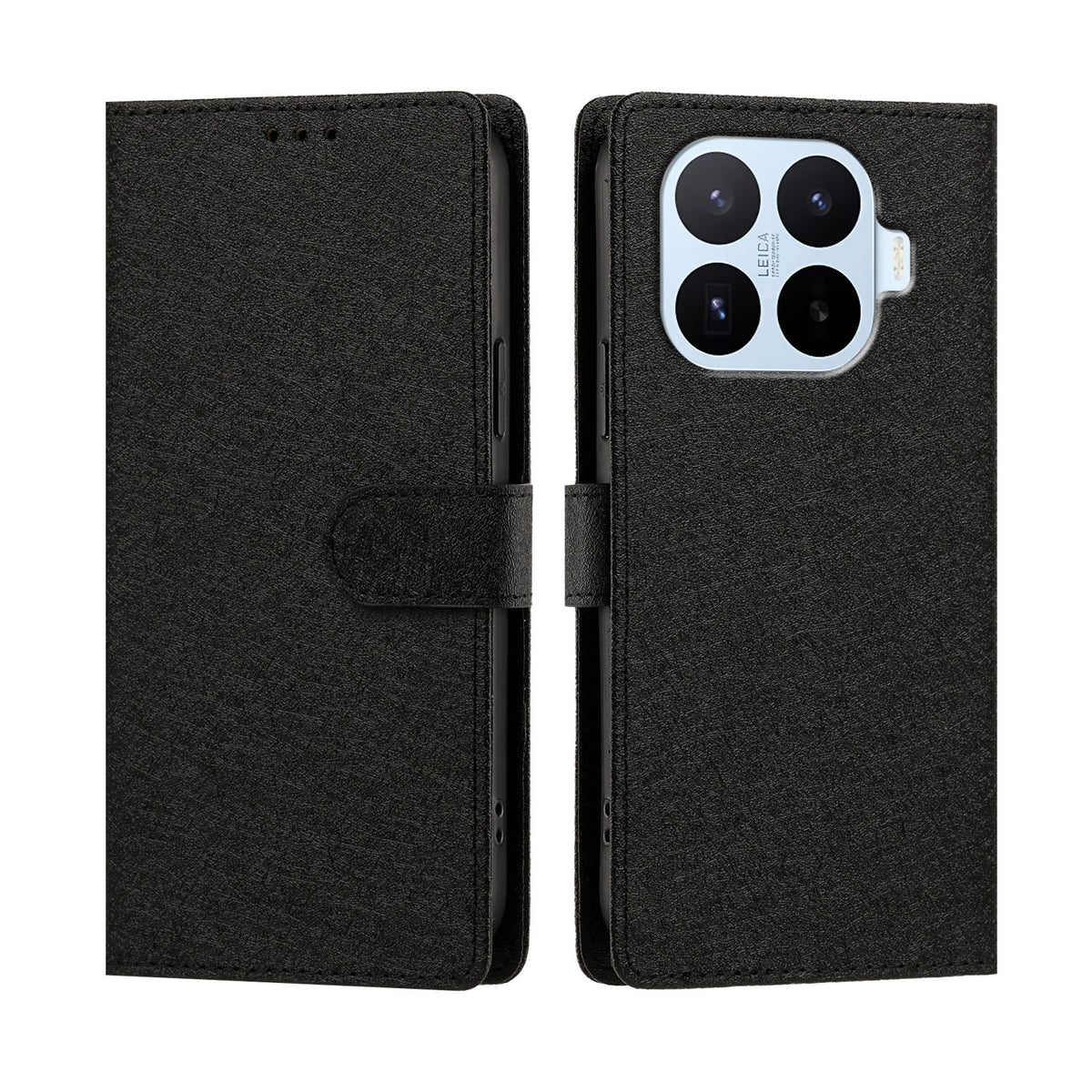 For Xiaomi 17T Case Silk Texture PU Leather Wallet Flip Stand Phone Cover with Wrist Strap