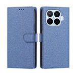 For Xiaomi 17T Case Silk Texture PU Leather Wallet Flip Stand Phone Cover with Wrist Strap
