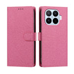 For Xiaomi 17T Case Silk Texture PU Leather Wallet Flip Stand Phone Cover with Wrist Strap