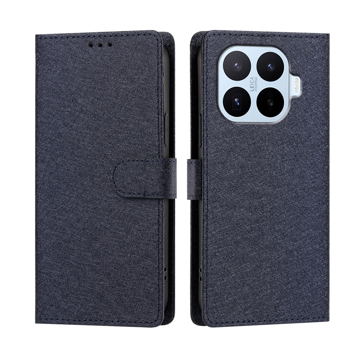 For Xiaomi 17T Case Silk Texture PU Leather Wallet Flip Stand Phone Cover with Wrist Strap