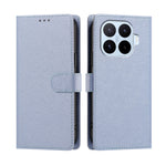 For Xiaomi 17T Case Silk Texture PU Leather Wallet Flip Stand Phone Cover with Wrist Strap