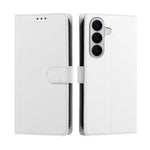 For Samsung Galaxy A27 5G / M47 5G Case Silk Texture PU Leather Wallet Flip Stand Phone Cover with Wrist Strap