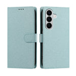 For Samsung Galaxy A27 5G / M47 5G Case Silk Texture PU Leather Wallet Flip Stand Phone Cover with Wrist Strap