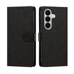 For Samsung Galaxy A27 5G / M47 5G Case Silk Texture PU Leather Wallet Flip Stand Phone Cover with Wrist Strap