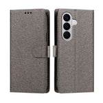 For Samsung Galaxy A27 5G / M47 5G Case Silk Texture PU Leather Wallet Flip Stand Phone Cover with Wrist Strap