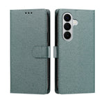 For Samsung Galaxy A27 5G / M47 5G Case Silk Texture PU Leather Wallet Flip Stand Phone Cover with Wrist Strap