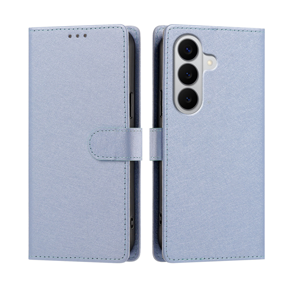 For Samsung Galaxy A27 5G / M47 5G Case Silk Texture PU Leather Wallet Flip Stand Phone Cover with Wrist Strap