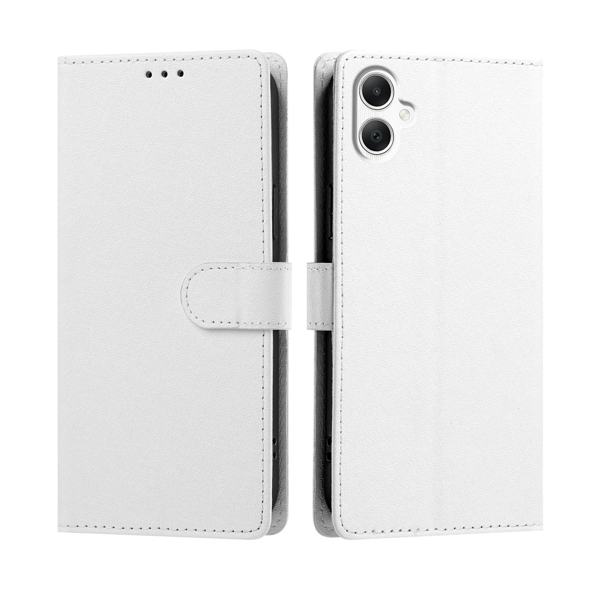 Samsung Galaxy A08 4G / A08 5G / A07 4G / A07s 4G / A07 5G / A06 4G / A06 5G-cover med silkestruktur, PU-læder, pungdesign, foldbart stativ og håndledsrem