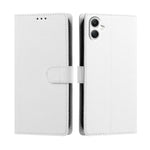 Samsung Galaxy A08 4G / A08 5G / A07 4G / A07s 4G / A07 5G / A06 4G / A06 5G-cover med silkestruktur, PU-læder, pungdesign, foldbart stativ og håndledsrem
