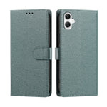 Samsung Galaxy A08 4G / A08 5G / A07 4G / A07s 4G / A07 5G / A06 4G / A06 5G-cover med silkestruktur, PU-læder, pungdesign, foldbart stativ og håndledsrem