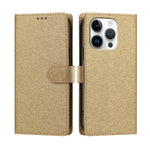 Til iPhone 16 Pro Max cover i silkestruktur PU læder, pungetui med standerfunktion og håndrem