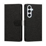 Til Samsung Galaxy A36 5G / Galaxy A56 5G / Galaxy A37 5G cover med silketekstur, PU-læder, flip-stander og håndledsrem