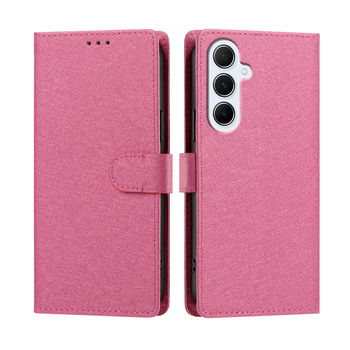 Til Samsung Galaxy A36 5G / Galaxy A56 5G / Galaxy A37 5G cover med silketekstur, PU-læder, flip-stander og håndledsrem