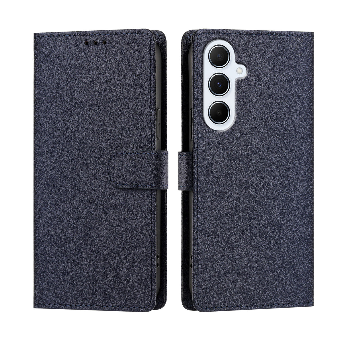 Til Samsung Galaxy A36 5G / Galaxy A56 5G / Galaxy A37 5G cover med silketekstur, PU-læder, flip-stander og håndledsrem
