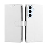 Samsung Galaxy S25 FE / Galaxy S26 FE Skal Silkestextur PU-läder Plånboksfodral med stativ och handledsrem