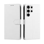 For Samsung Galaxy S25 Ultra Case Silk Texture PU Leather Wallet Flip Stand Phone Cover with Wrist Strap