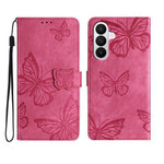 Til Samsung Galaxy S26 FE Cover Sommerfugledesign Flip Wallet Læder Telefoncover Skin-Touch