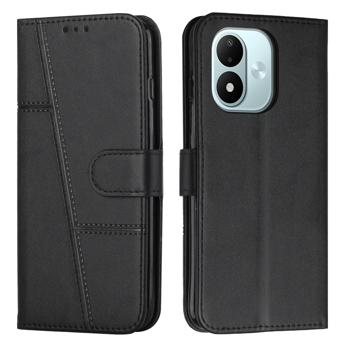 For Xiaomi Redmi Note 17 4G (Global) / Note 17 5G (Global) / Note 17 (India / China) 5G Leather Phone Case  Foldable Stand Wallet Flip Cover with Strap