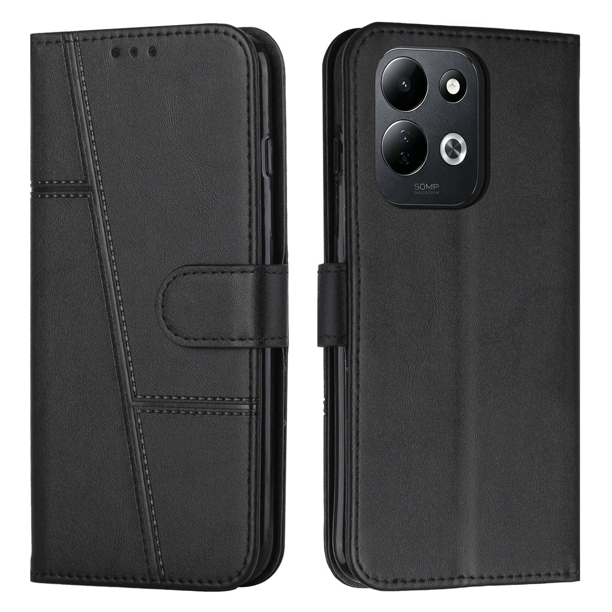 For Xiaomi Redmi 17 5G / Xiaomi Redmi 17 4G Leather Phone Case  Foldable Stand Wallet Flip Cover with Strap