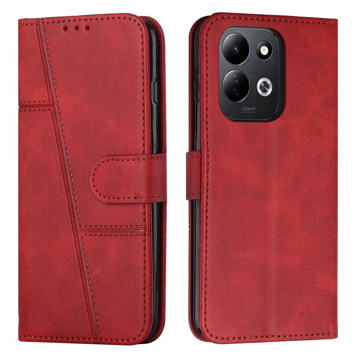 For Xiaomi Redmi 17 5G / Xiaomi Redmi 17 4G Leather Phone Case  Foldable Stand Wallet Flip Cover with Strap