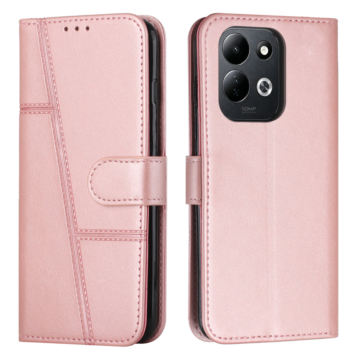 For Xiaomi Redmi 17 5G / Xiaomi Redmi 17 4G Leather Phone Case  Foldable Stand Wallet Flip Cover with Strap