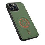 WANLONFENG for iPhone 16 Pro KJB Series Magnetic Case Tech Fabric Texture PC+TPU Shockproof Phone Cover