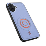 WANLONFENG for iPhone 16 KJB Series Magnetic Case Tech Fabric Texture PC+TPU Shockproof Phone Cover