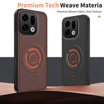 WANLONFENG til Oppo Find X9 5G KJB Series Magnetisk Cover Tech Fabric Texture PC+TPU Stødsikkert Telefoncover