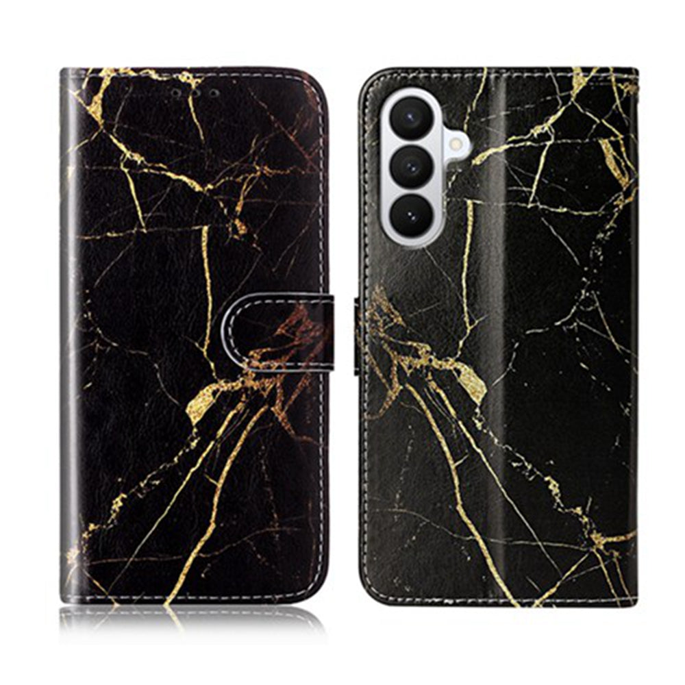 For Samsung Galaxy S26 FE Stand Case Marble Painted Folio Flip Leather Wallet Phone Cover