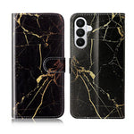 Samsung Galaxy S26 FE Stativskal Marmormålat Folio Flip Läder Plånboksfodral