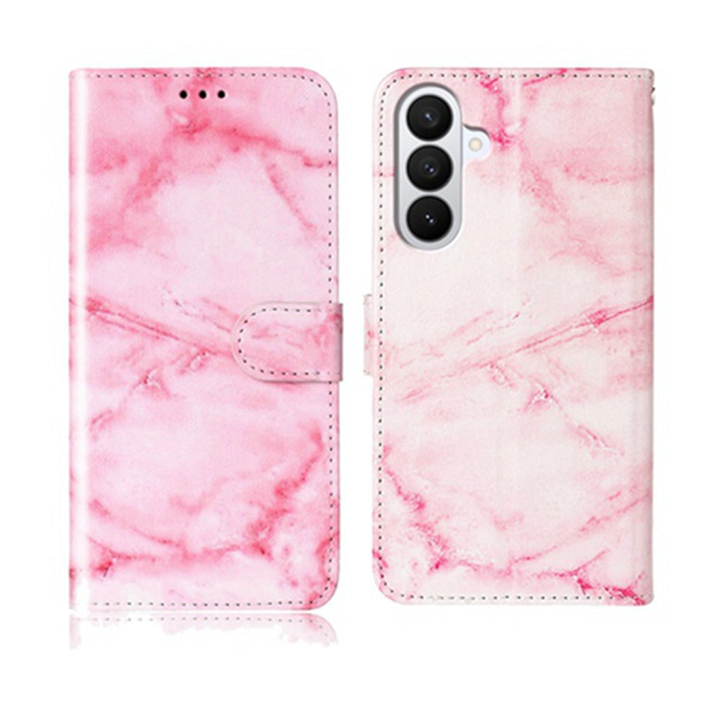 For Samsung Galaxy S26 FE Stand Case Marble Painted Folio Flip Leather Wallet Phone Cover