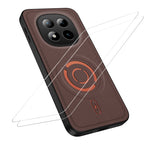 WANLONFENG for Xiaomi Poco M8 5G / Xiaomi Redmi Note 15 5G (Global) KJB1 Series Magnetic Case with 2Pcs Tempered Glass Screen Protector Tech Fabric Texture PC+TPU Phone Cover