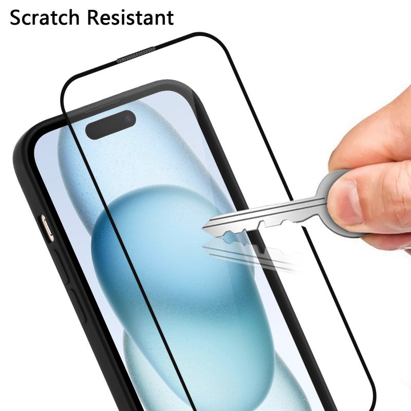 WANLONFENG for Xiaomi 15T Pro KJB1 Series Magnetic Case with 2Pcs Tempered Glass Screen Protector Tech Fabric Texture PC+TPU Phone Cover