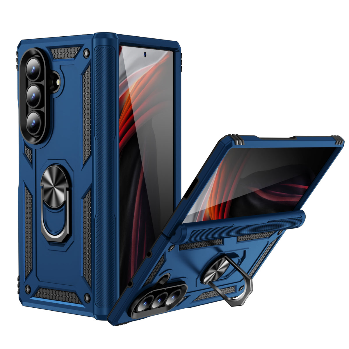 For Samsung Galaxy Z Fold8 Ultra Case PC + TPU Phone Cover with Kickstand