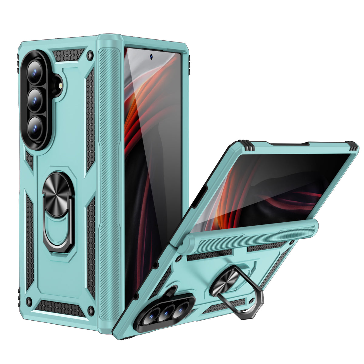 For Samsung Galaxy Z Fold8 Ultra Case PC + TPU Phone Cover with Kickstand