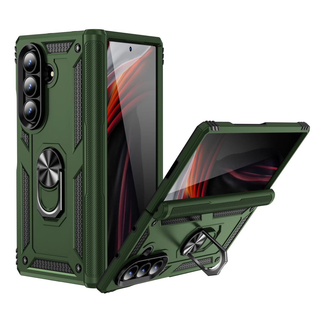 For Samsung Galaxy Z Fold8 Ultra Case PC + TPU Phone Cover with Kickstand
