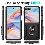 For Samsung Galaxy Z Flip8 Case PC + TPU Phone Cover with Kickstand