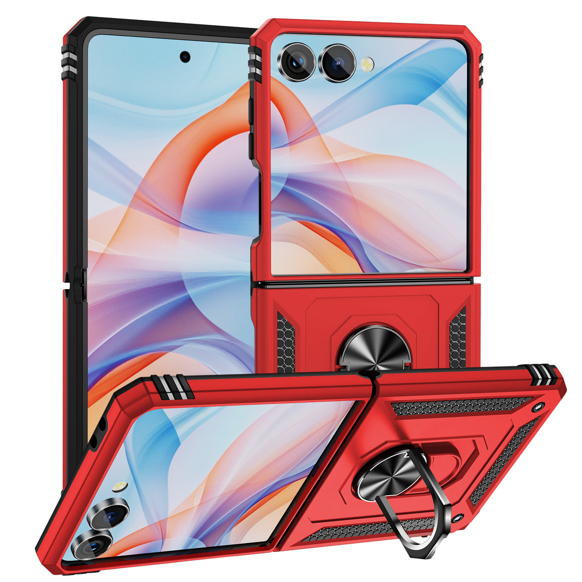 For Samsung Galaxy Z Flip8 Case PC + TPU Phone Cover with Kickstand
