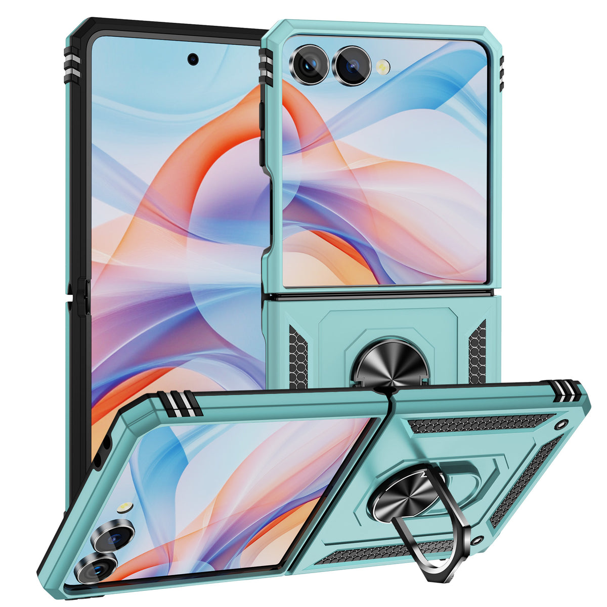 For Samsung Galaxy Z Flip8 Case PC + TPU Phone Cover with Kickstand
