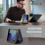 CASEME for Samsung Galaxy Z Flip8 Case 033 Series RFID Blocking Wallet Stand Calf Texture Leather Phone Cover