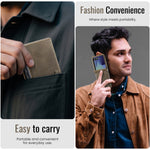 CASEME for Samsung Galaxy Z Flip8 Case 033 Series RFID Blocking Wallet Stand Calf Texture Leather Phone Cover