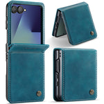 CASEME for Samsung Galaxy Z Flip8 Case 033 Series RFID Blocking Wallet Stand Calf Texture Leather Phone Cover