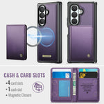 CASEME for Samsung Galaxy Z Fold8 Ultra Magnetic Case ME80 Series Leather PC TPU Phone Cover with Detachable Wallet