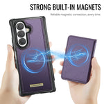 CASEME for Samsung Galaxy Z Fold8 Ultra Magnetic Case ME80 Series Leather PC TPU Phone Cover with Detachable Wallet